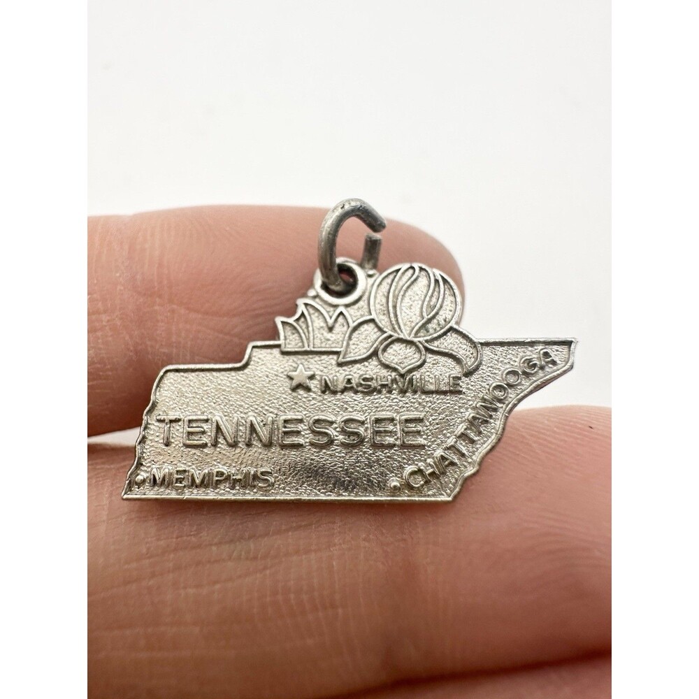 Vintage Sterling Silver Tennessee State Charm